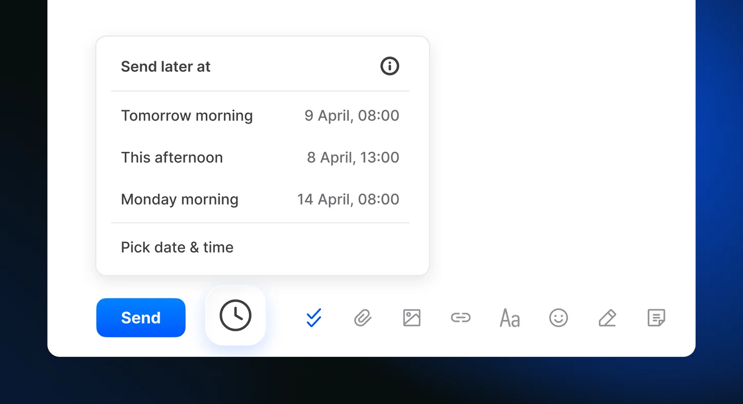 Programma l'invio automatico delle e-mail per un secondo momento