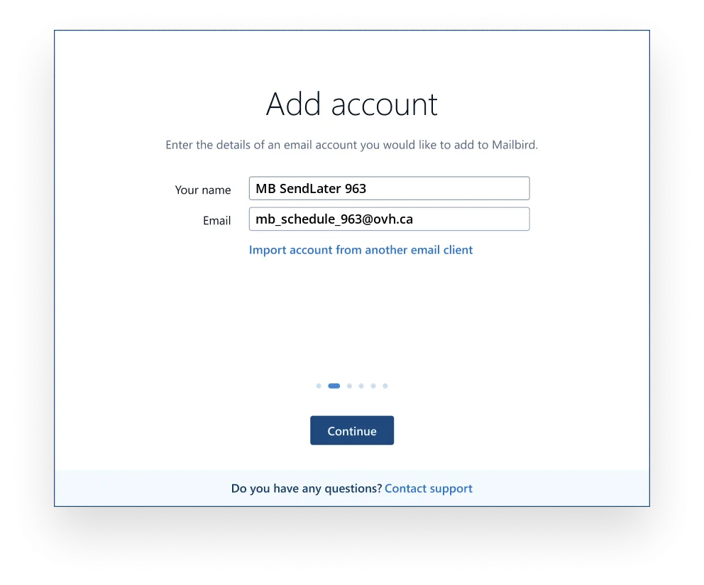 Add your Ovh.ca account