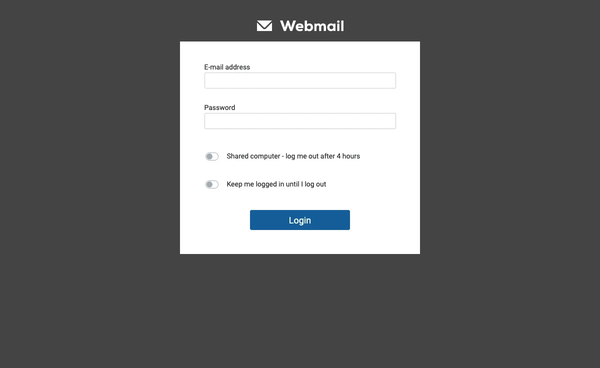 a.hostedecom Webmail Interface