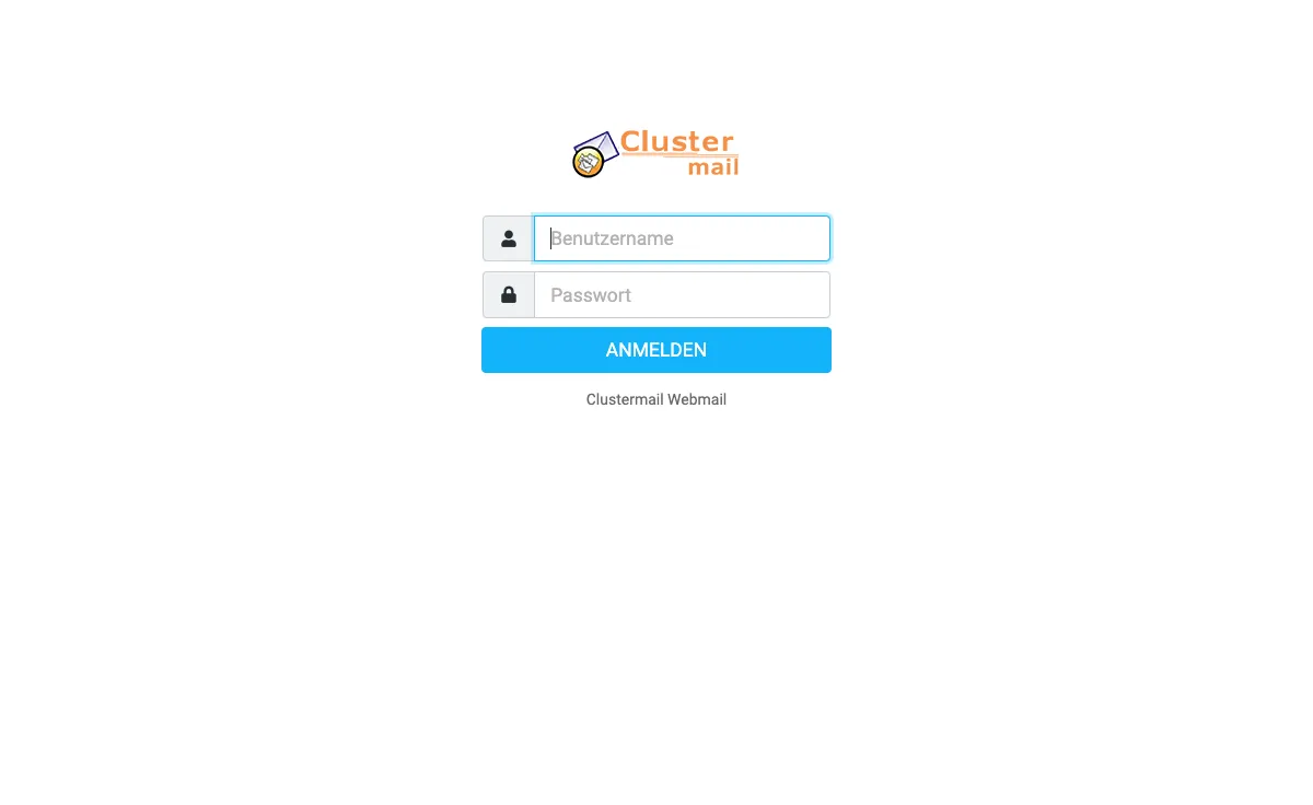 clustermail.de Webmail Interface