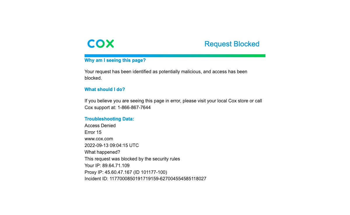 cox.net Webmail Interface