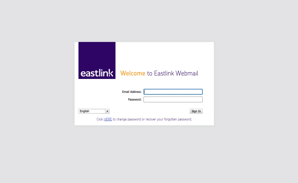 eastlink.ca Webmail Interface