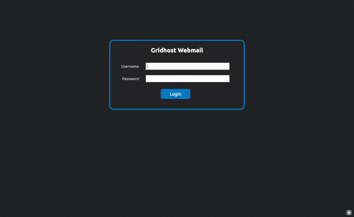 gridhost.co.uk Webmail Interface