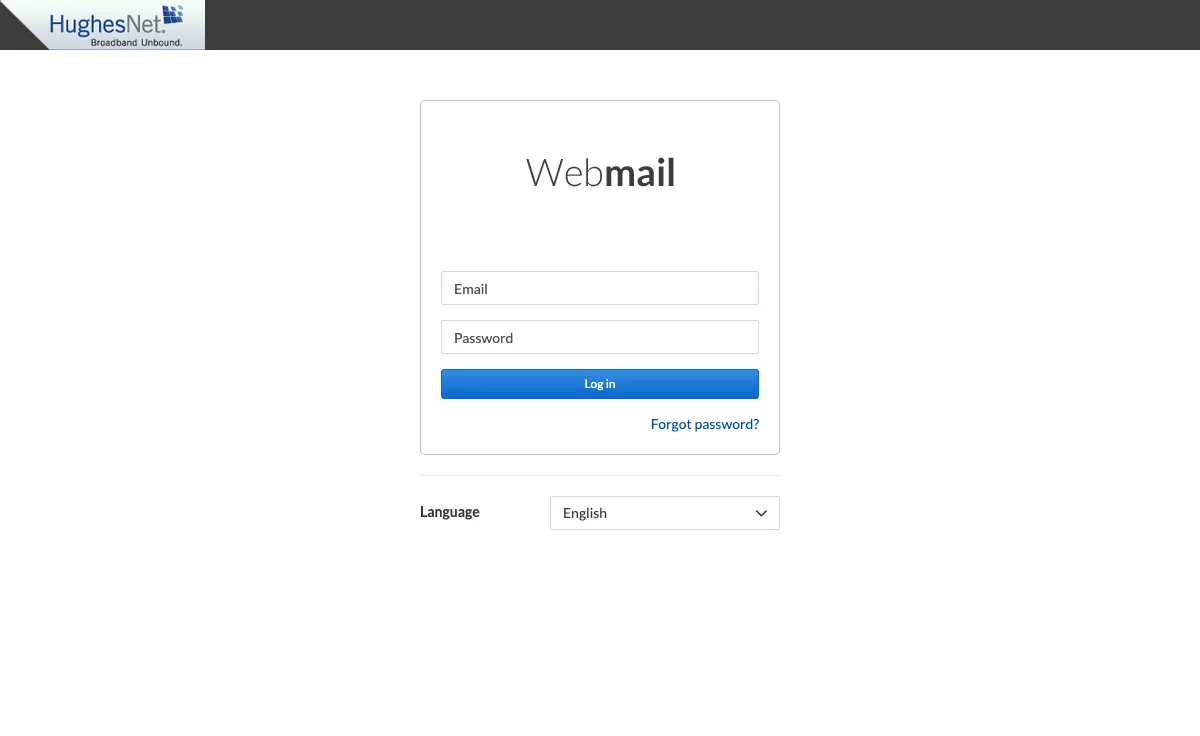 hughes.net Webmail Interface