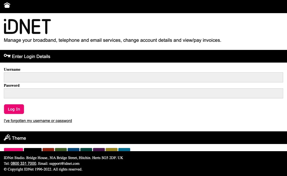 idnet.net Webmail Interface