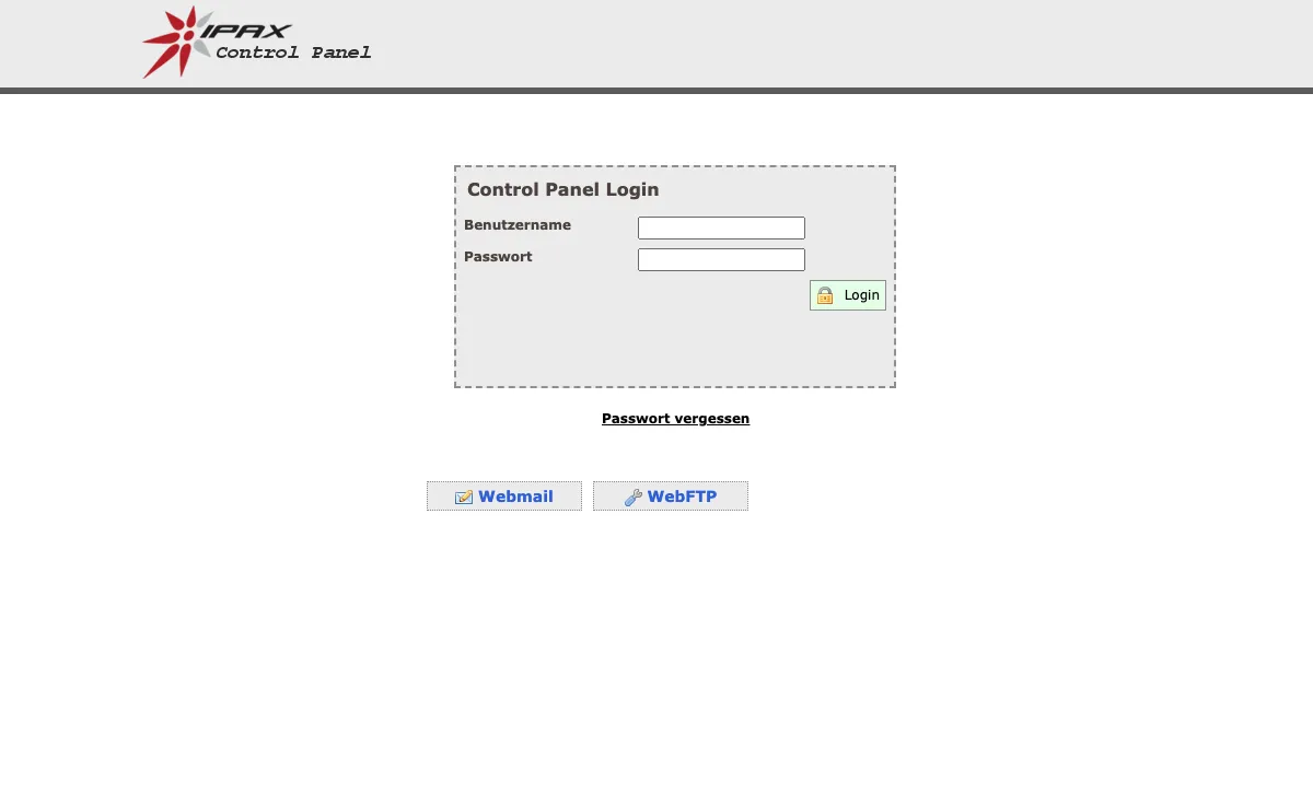 ipax.at Webmail Interface