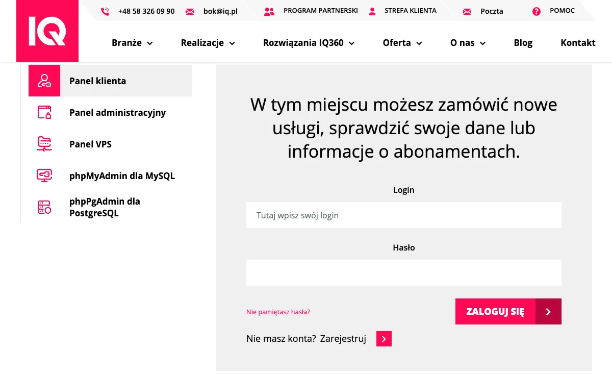 iq.pl Webmail Interface