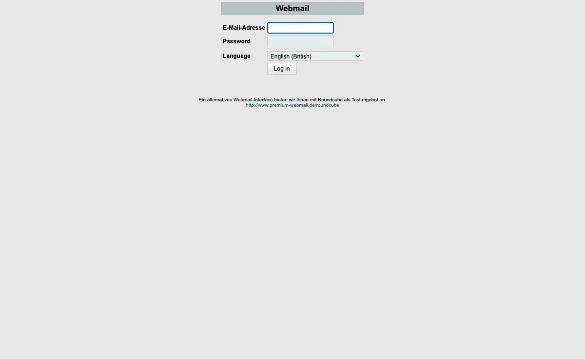 ispgateway.de Webmail Interface