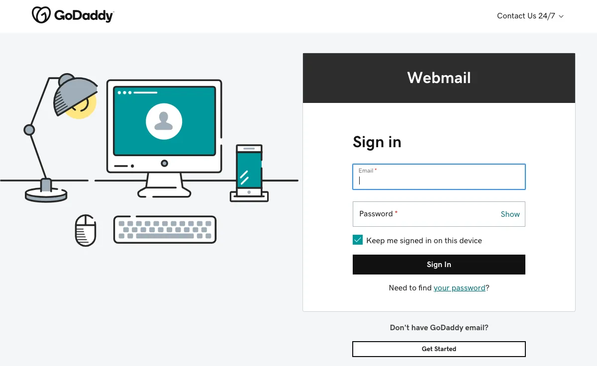 mediatemplegrid.net Webmail Interface