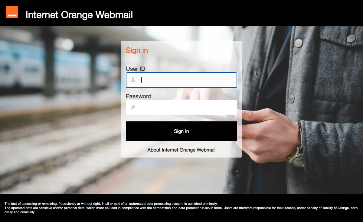 orange.fr Webmail Interface