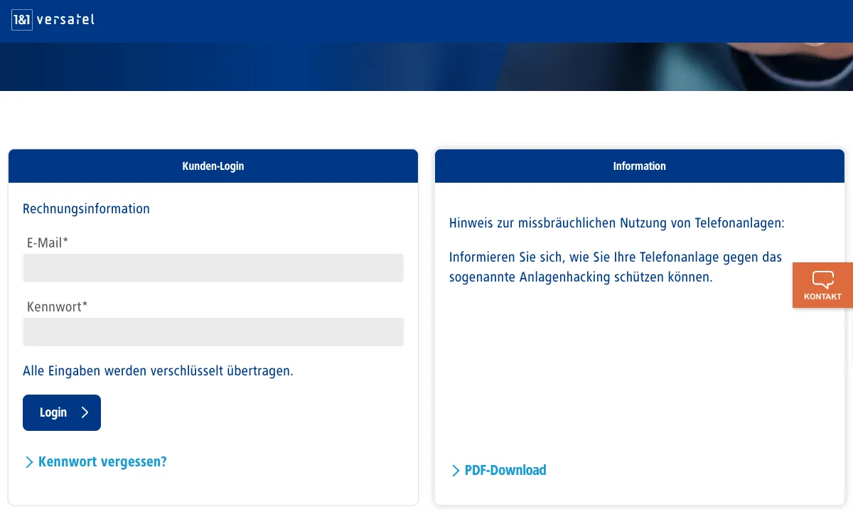 telebel.de Webmail Interface