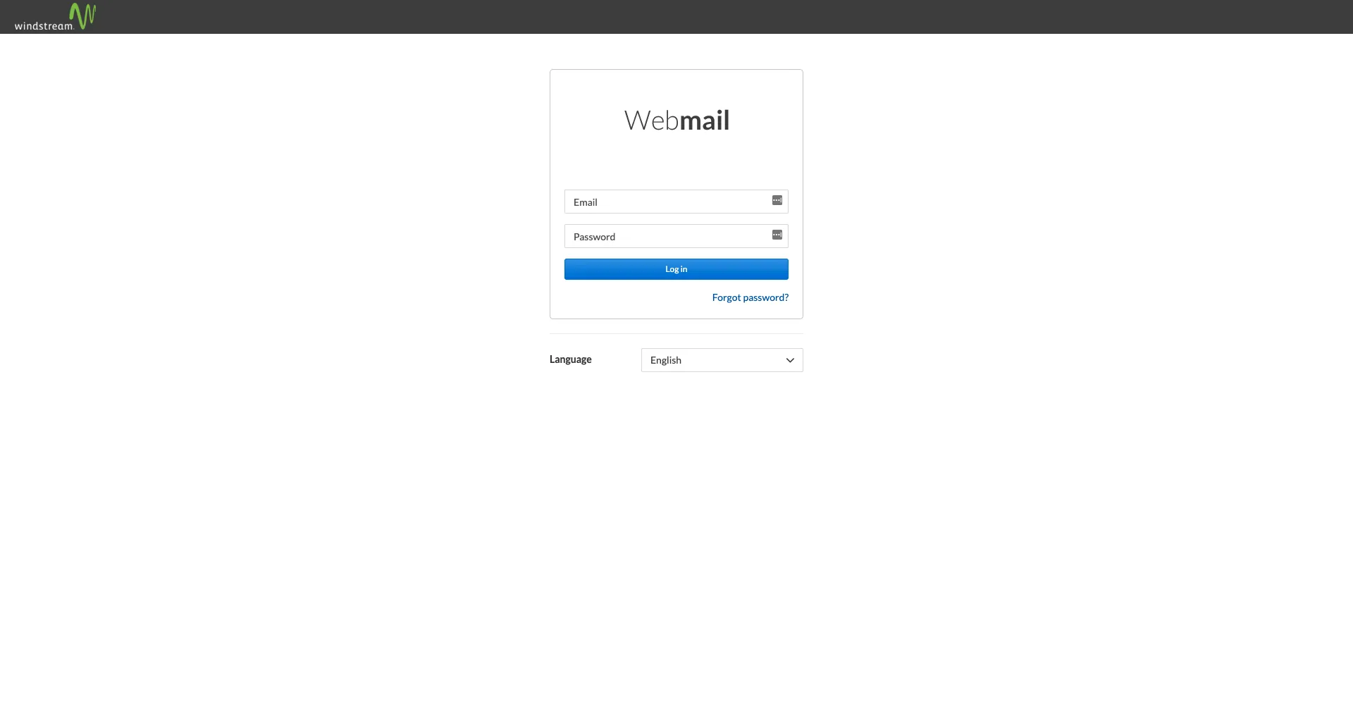 windstreamhosting.com Webmail Interface